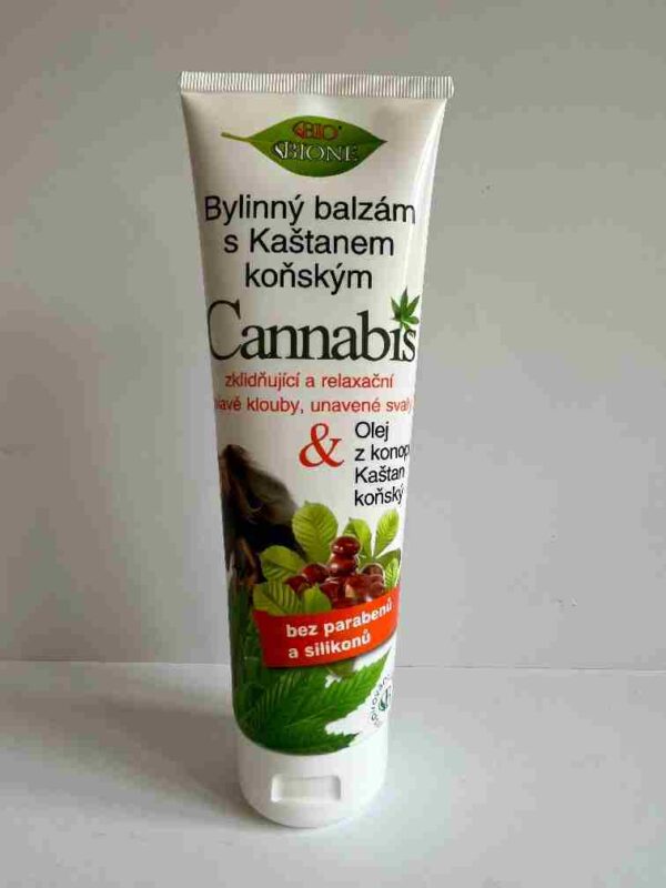 Bione Bylinný balzám CANNABIS s Kaštanem koňským, 300 ml