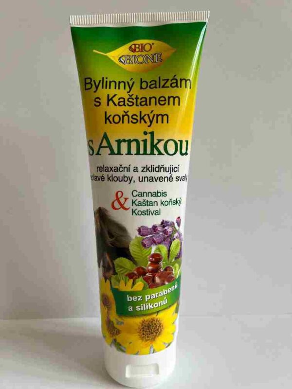 Bione Bylinný balzám CANNABIS s Arnikou a Kaštanem koňským, 300 ml