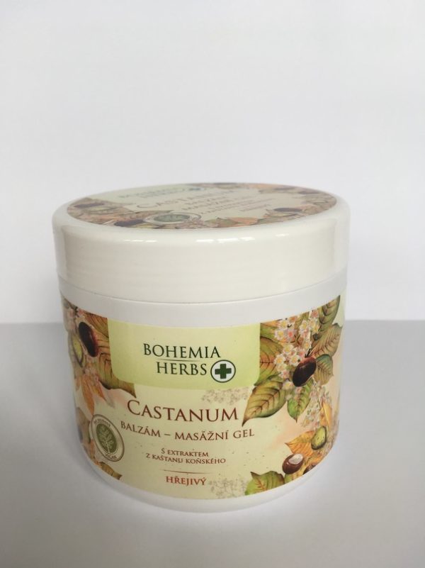 Bohemia Herbs Balzám Koňský kaštan, 600ml - masážní gel hřejivý