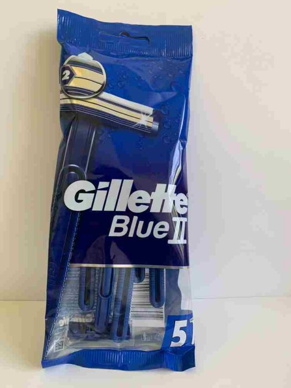 Gillette Pohotové holítko Blue II - 5 ks