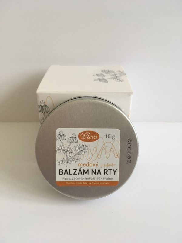 Pleva medový balzám na rty v kelímku, 15g