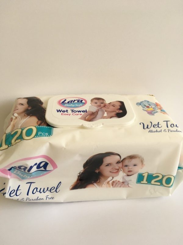 LARA Premium vlhčené ubrousky, 120 ks