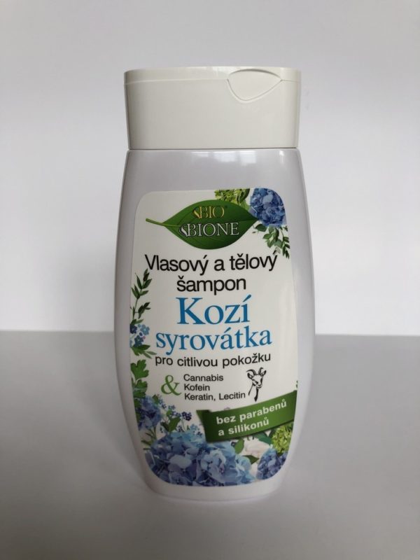 Bione vlasový a tělový šampon  KOZÍ SYROVÁTKA, 260 ml