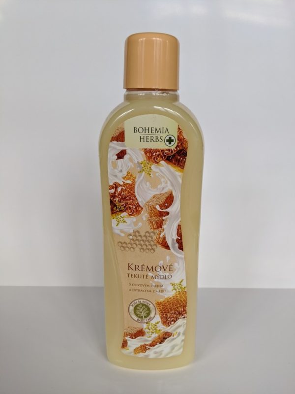 Bohemia Herbs krémové tekuté mýdlo s olivovým olejem a extraktem z medu - náhradní náplň, 1L