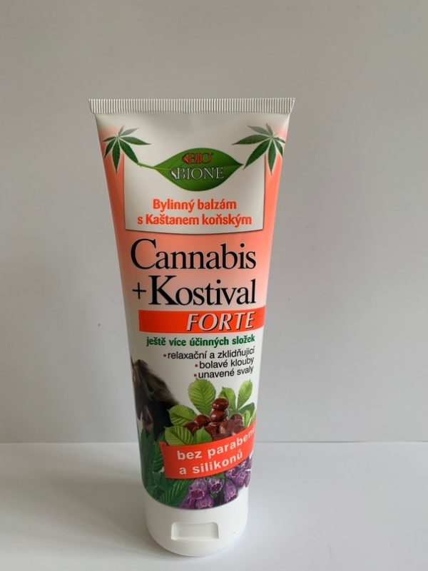 Bione Bylinný balzám Cannabis+ Kostival Forte, 205ml