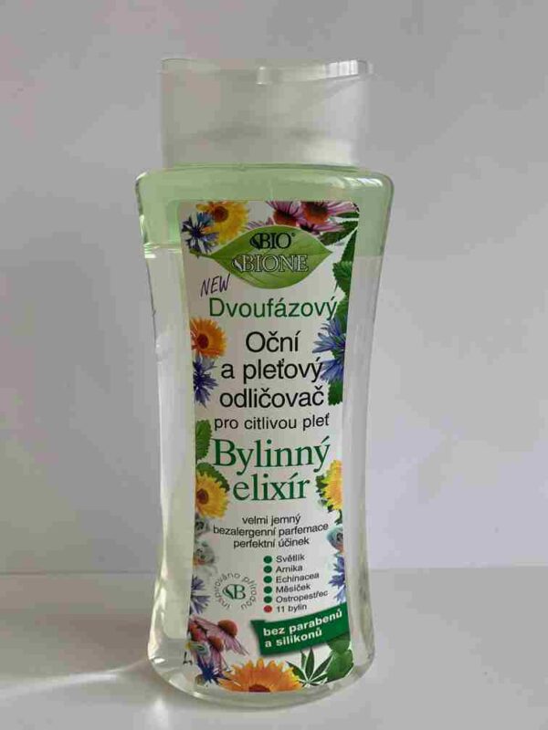 Bione Bylinný Elixír oční a pleťový odličovač dvoufázový, 255ml