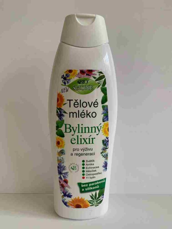 Bione Bylinný Elixír tělové mléko pro výživu a regeneraci, 500ml
