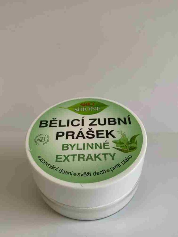 Bione Dentamint bělící zubní prášek Bylinné extrakty, 40g