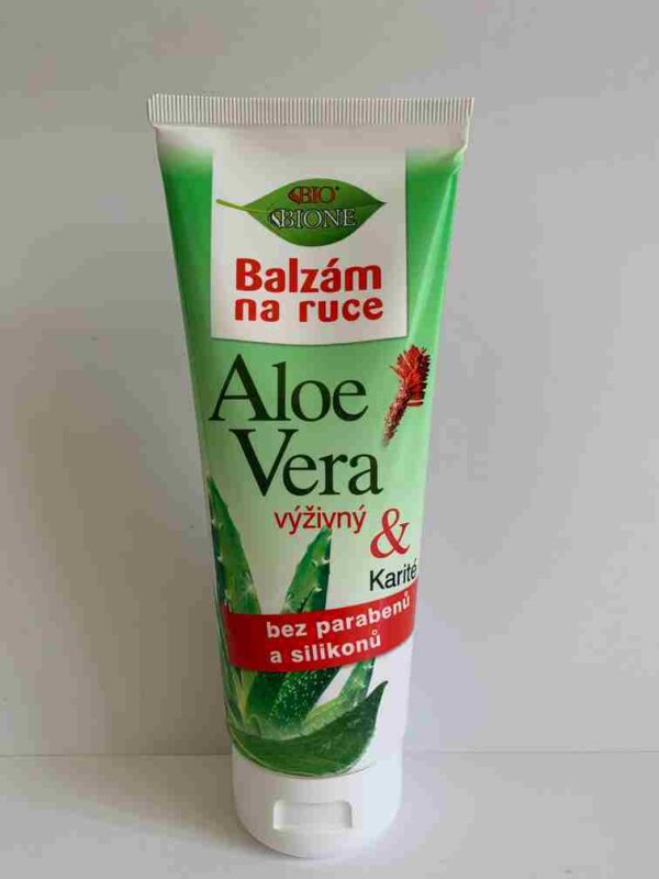 Bione ALOE VERA Výživný balzám na ruce s Karité, 205ml