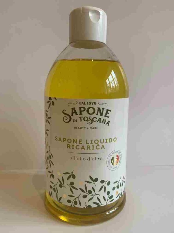 Sapone di Toscana Tekuté mýdlo s olivovým olejem, náhradní náplň 1000ml
