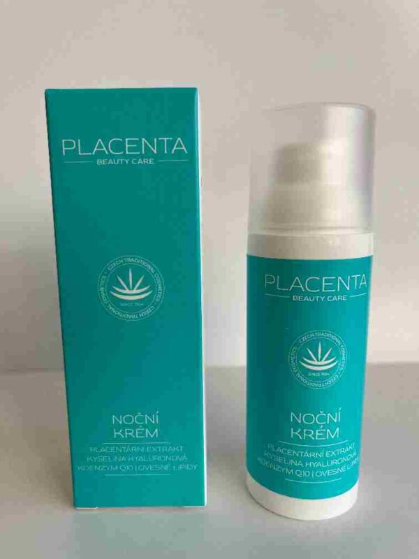 Detecha PLACENTA Noční krém s kyselinou hyaluronovou a Q10, 50ml