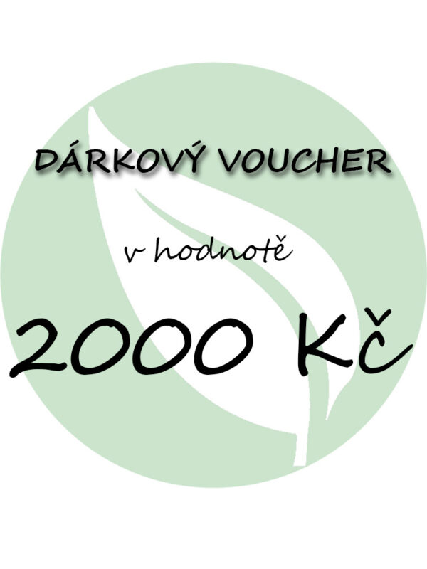 Dárkový voucher na nákup v hodnotě 2000 Kč