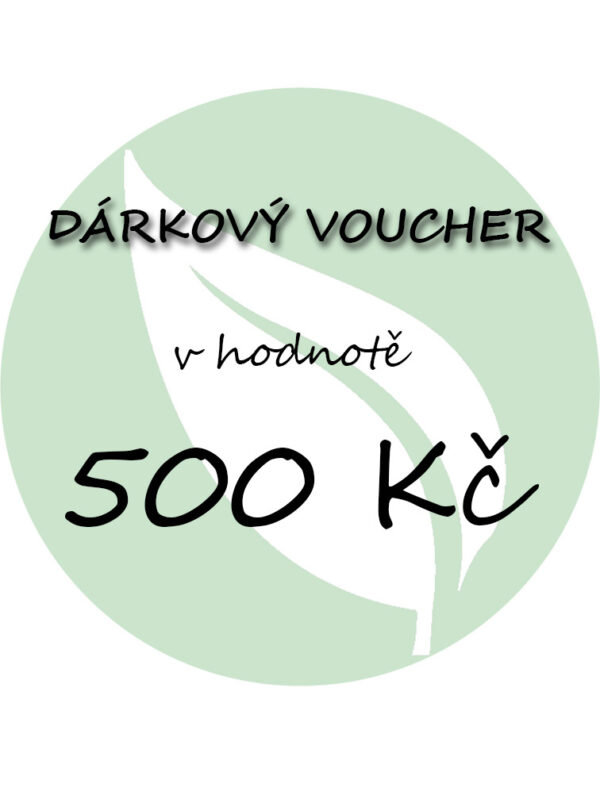 Dárkový voucher na nákup v hodnotě 500 Kč