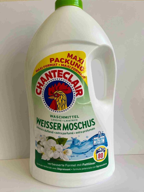 Chante Clair Weisser Moschus, prací gel s vůní mošusu, XXL 3600ml